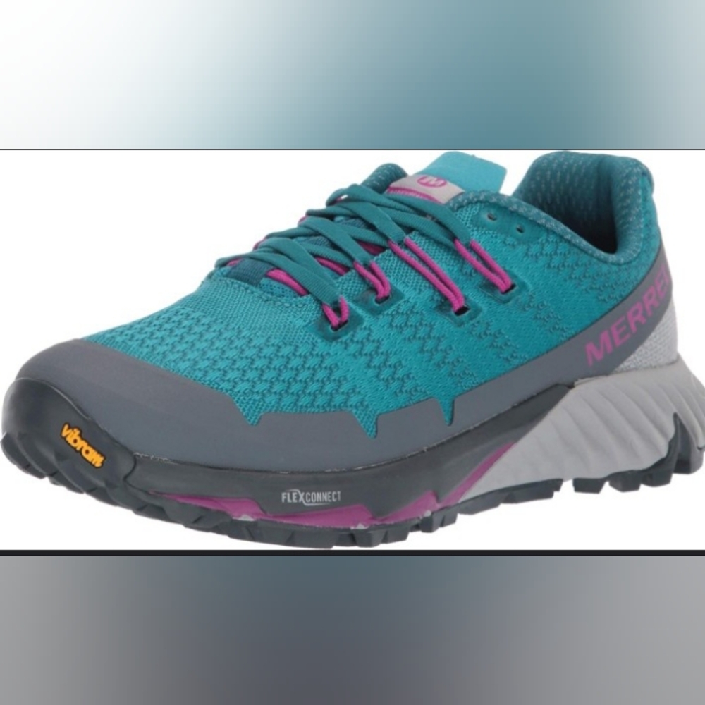 Merrell Women's Teal and Pink Trail Running Shoes
